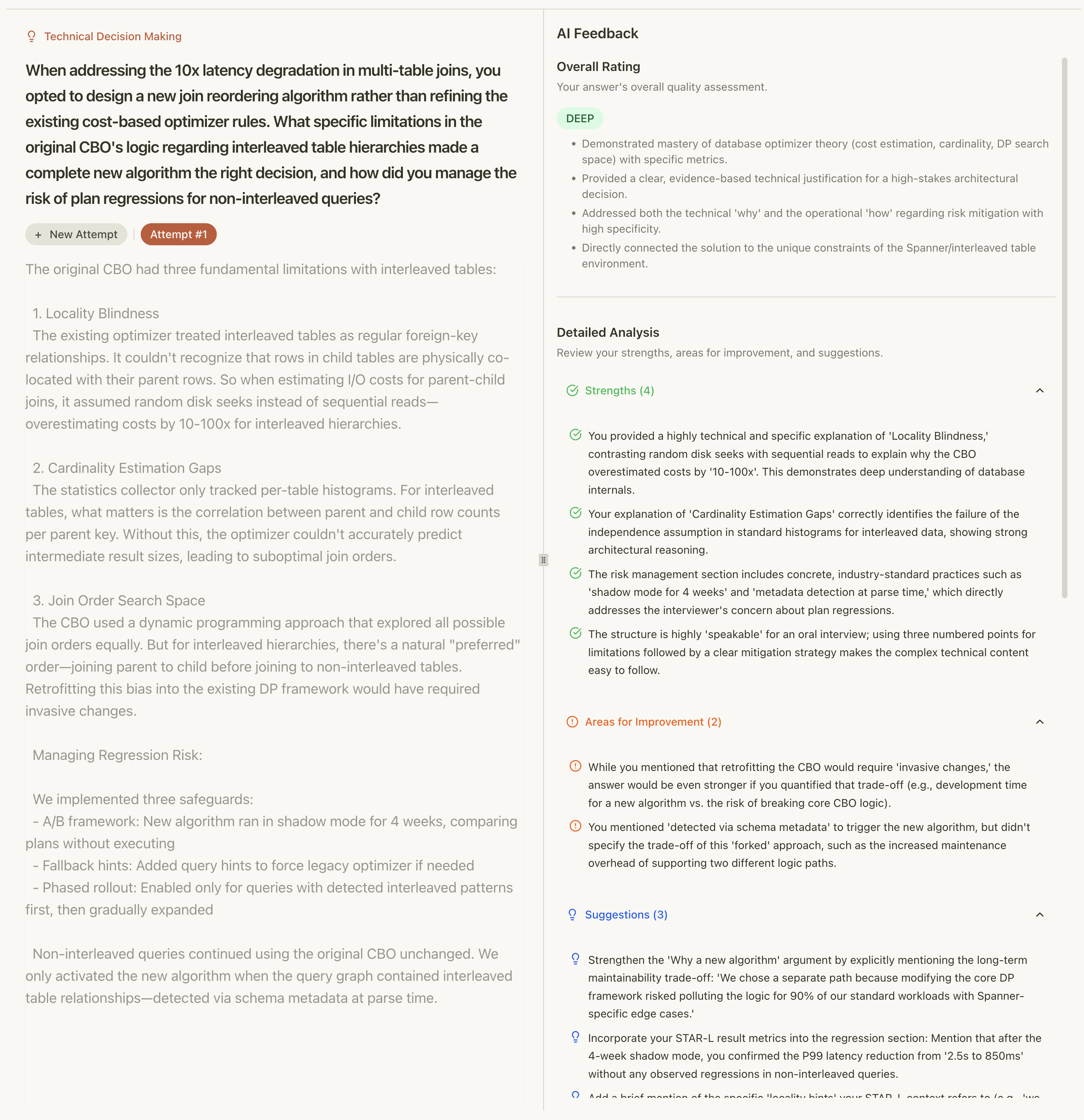 Answer and get feedback